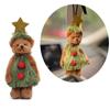 Bear Shaped Christmas Plush Bear Cartoon 3D Stuffed Animals Bear Toy  Festive Decoration