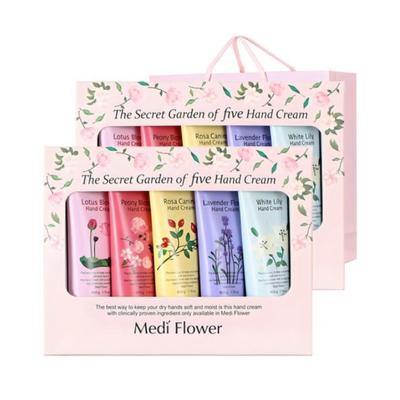 Mediflower The Secret Garden Hand Cream 5-Piece Set + Shopping Bag (250g, 2 Sets)