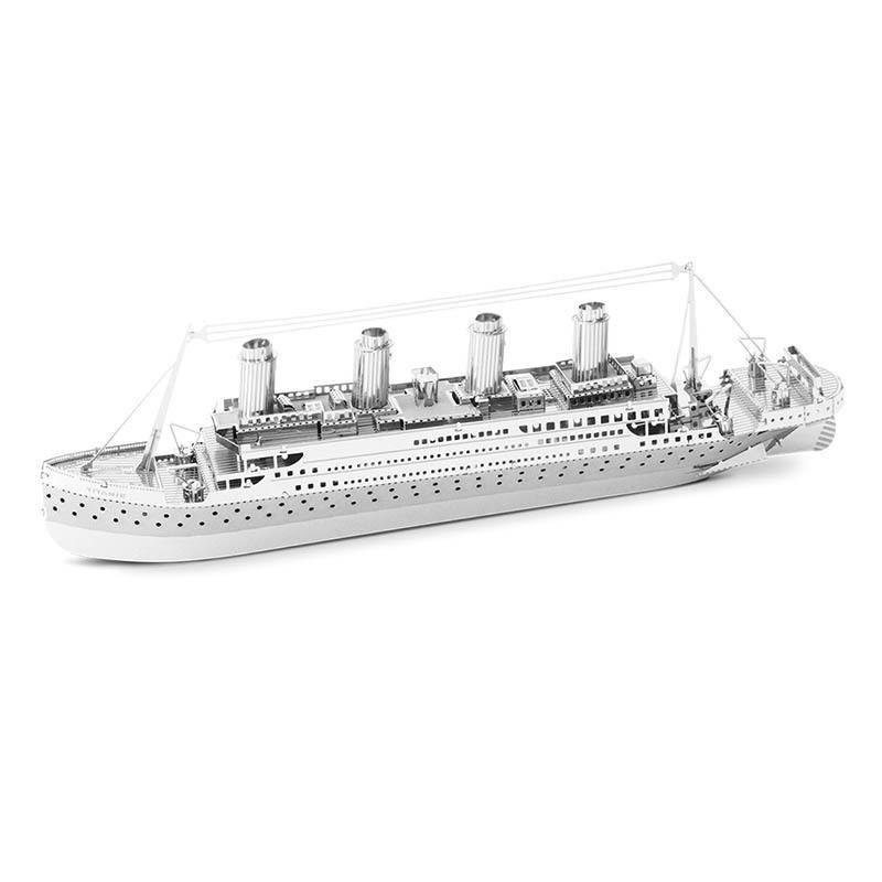 Color Titanic Puzzle Diy Cruise Ship Assembled Model Kits Children Educational Toys