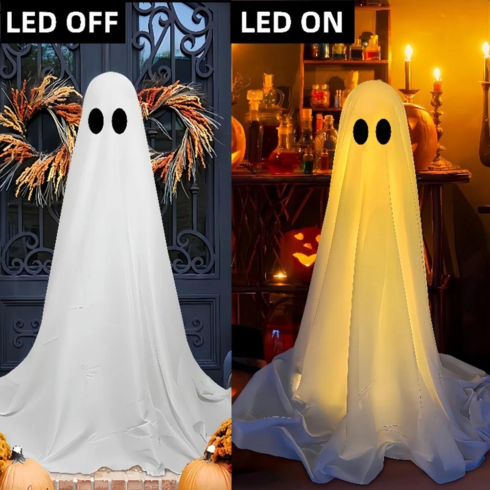 165CM Halloween LED Glow Ghost Decoration Home Indoor Outdoor Ghosts Decor Battery Spooky Light Courtyard Ornament