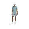 Nike Solid Color Brand Logo High Waist Drawstring Split Shorts Men Shorts Silver DM4759-084