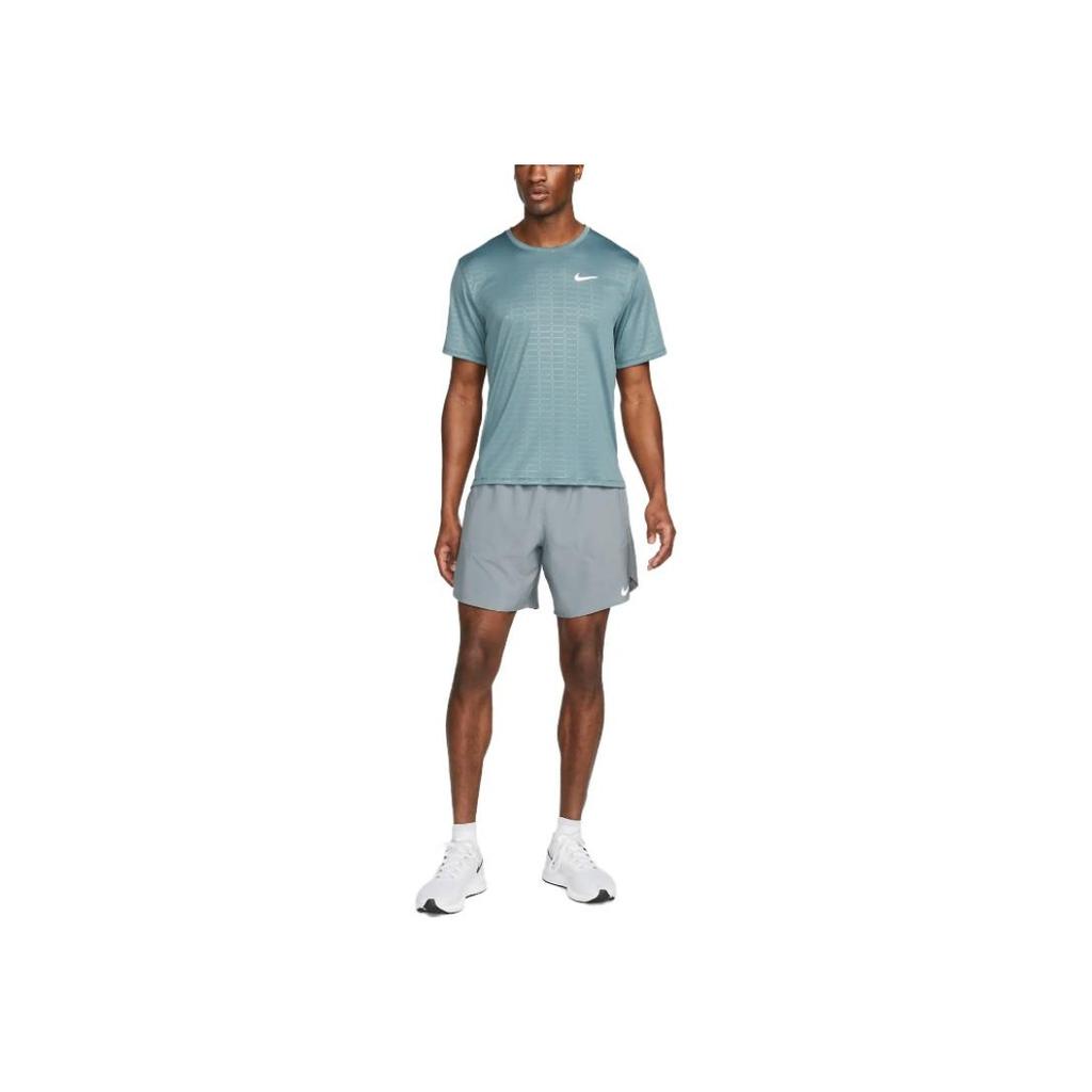 Nike Solid Color Brand Logo High Waist Drawstring Split Shorts Men Shorts Silver DM4759-084