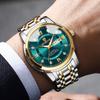 BINBOND Luxury Men Quartz Watch Waterproof Date Week Luminous Wristwatch Stainless Steel Men's Watches Male Clock Sports Reloj