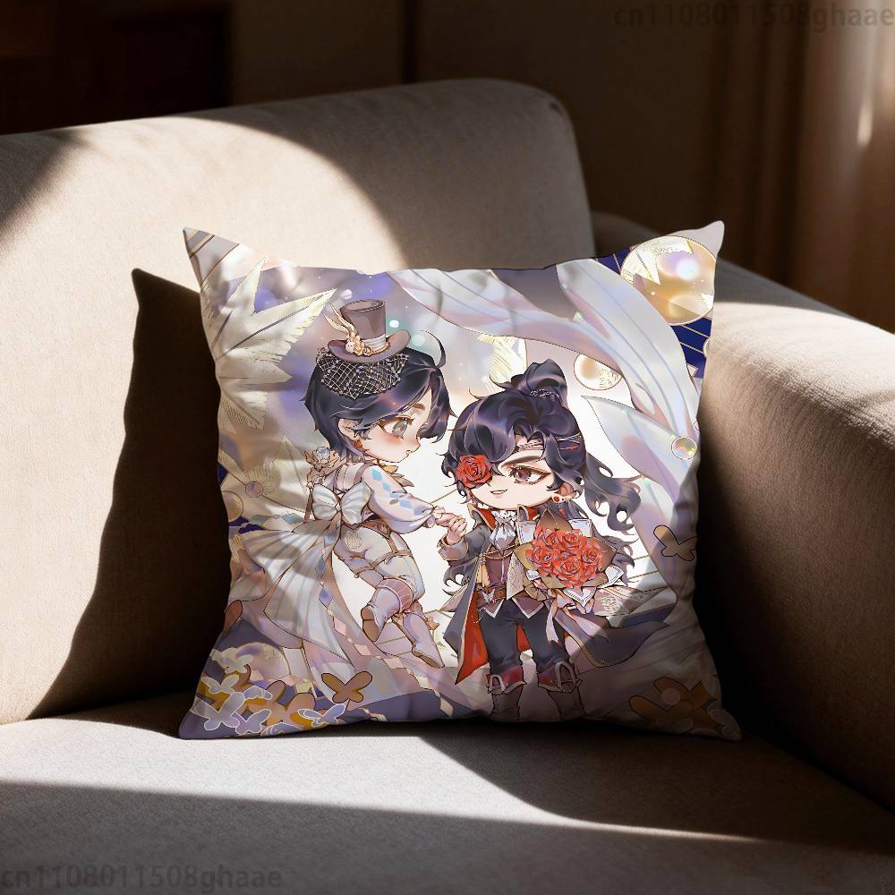 Heaven Officials Blessing  Pillow Case Square DoubleSided Printing Short Plush Sofa Cushion Cover Bedroom Bedside Pillow