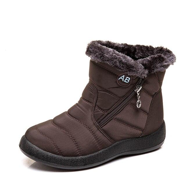 Stivaletti Invernali Scarponi da Neve Scarpe Piatte da Donna Colore Unico Moda Caldi Taglie Forti Casual Corti in Peluche Stivali da Donna Botas De Mujer