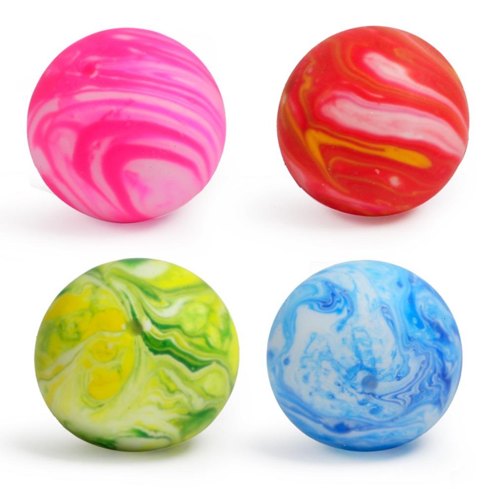 Glazed Tofu Rainbow Flour Soft Rubber Squeeze Ball Squishy Stress Relief Accessory
