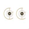 Art Clock Wall Lamp LED Light Decorative Creative Shape Sconces for Study Office