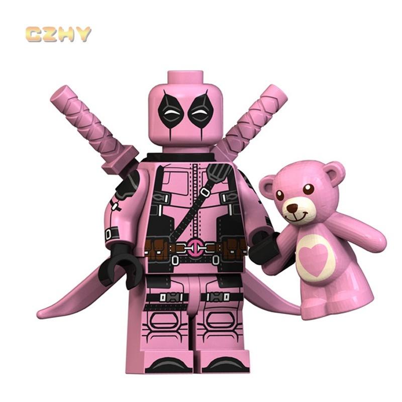 Pink Deadpool Minifigures Lego Venom Batman Blocks Toys