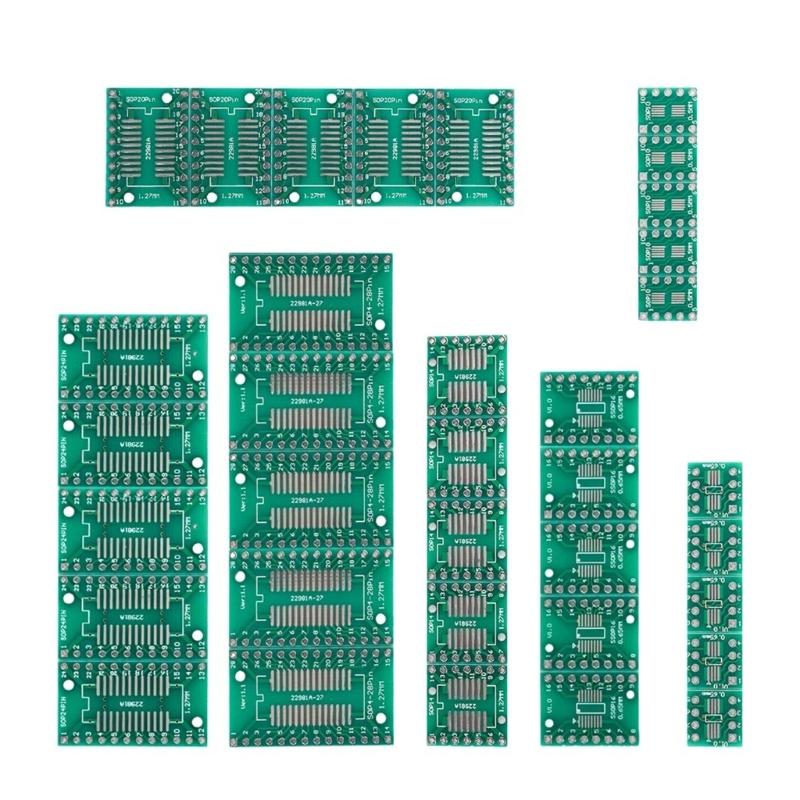 Reusable IC Conversion Board Kit For Multiple Packaging Types Including SOP SSOP With Clear Pin Marking