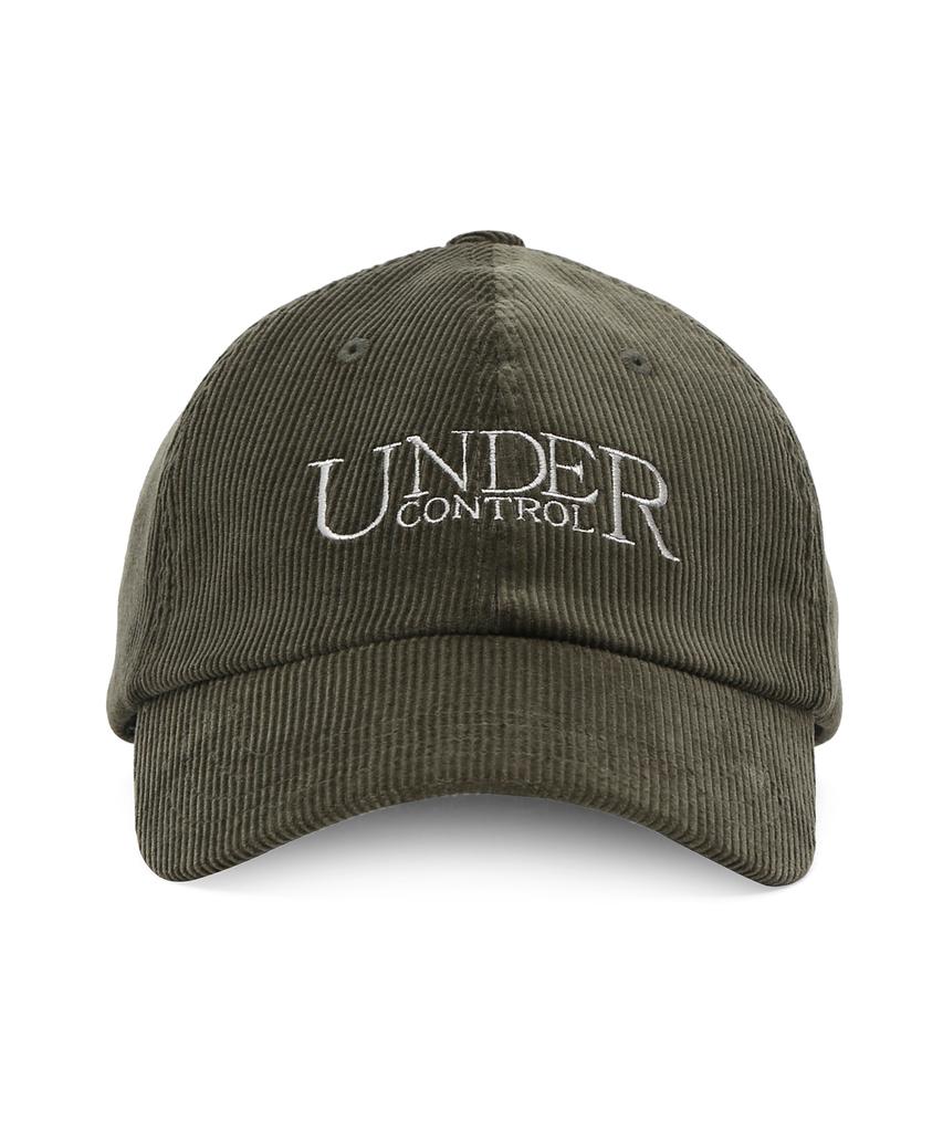 Eondeokeonteulol Unisex Autumn/Winter Corduroy Basic Soft Top Ball Cap Signature / Authentic B B / Cd / Olive