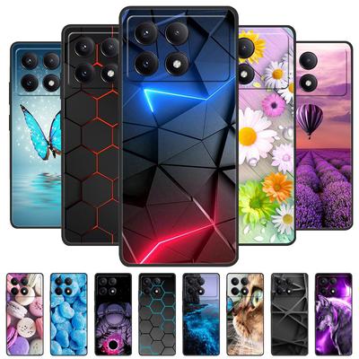 Für Poco X6 Pro 5G Hülle PocoX6 Pro Luxus Handy Silikon Rückseite für Xiaomi POCO X6pro Pocox6pro Hüllen Schutzhülle Capas