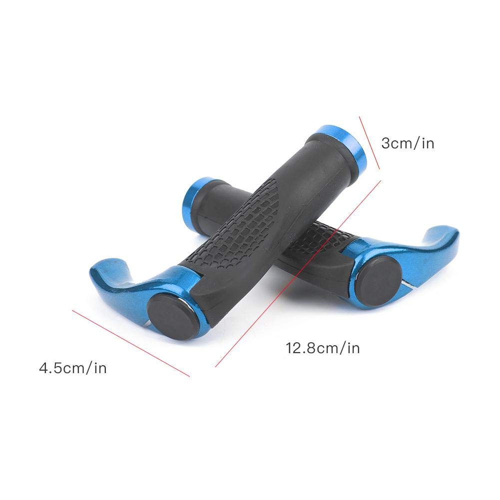 high bicycle handlebar grip mountain bike handlebar bicycle riding blue Anti-slip double-lock design, strength, easy-to-install kit, grips, equipment,