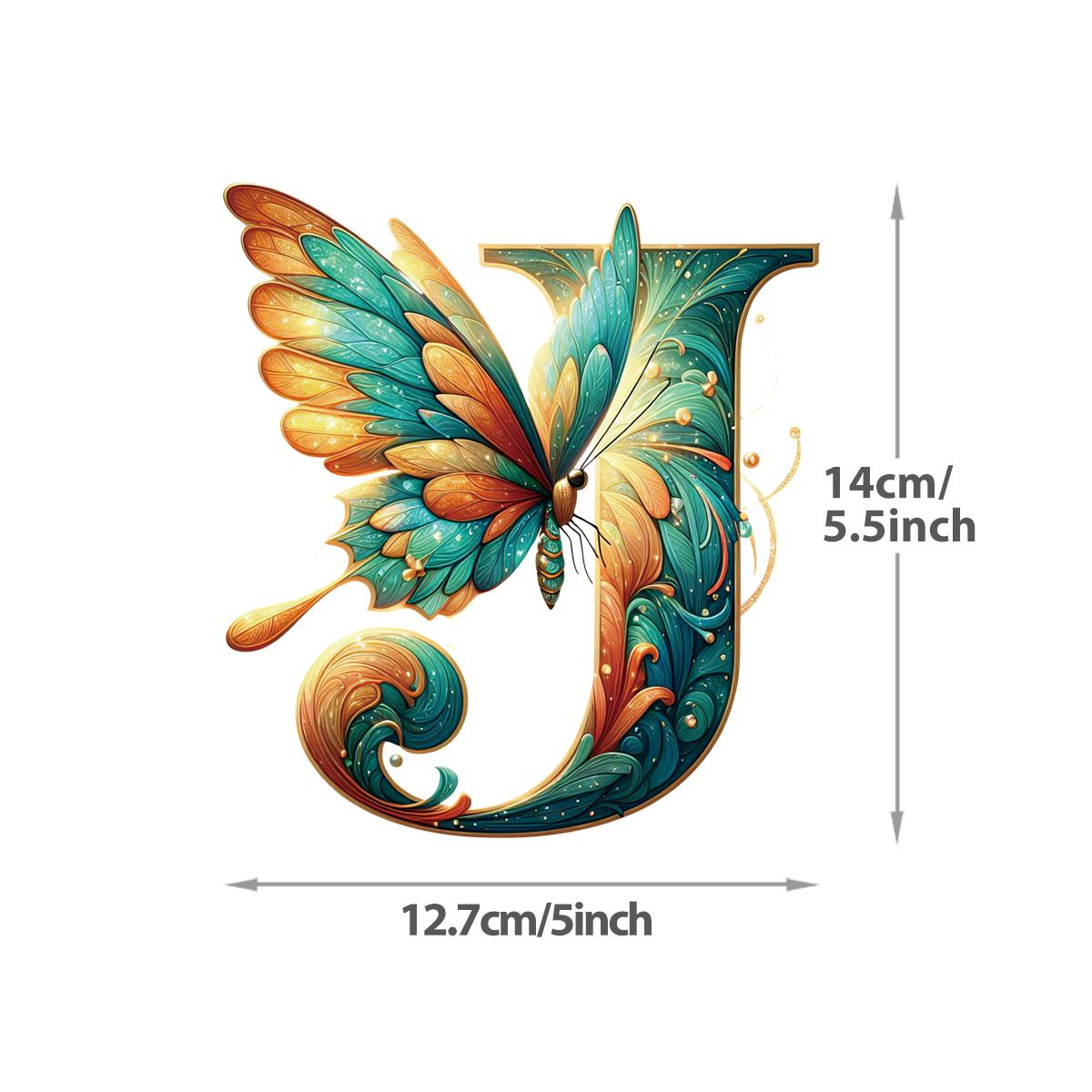 

Нашивки DTF на одязі Метелик із літерами AZ Новий аксесуар для одягу, який можна прати, Нашивка своїми руками Надає індивідуальний логотип