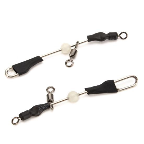 Stainless Steel Wire Balance Fishing Swivel, Heavy Duty Fishing Line Lures Connector, 3 Way Rings Rolling Swivels with Glow Bead, Fishing Accessories