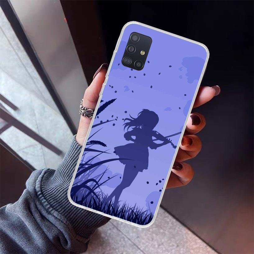 Music Violin Phone Case For Samsung Galaxy A52 A51 A50S A32 A22 A12 A02S A72 A71 A31 A70 A30S Note 20 Ultra 10 Plus S10 Galaxy A