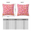Abstract Hot Pink And Orange Paint Brush Effect Pillowcase Soft Polyester Cushion Cover Decor Pillow Case Cover Home 45X45cm