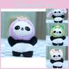 Entzückender Panda Plüsch Schlüsselanhänger Kuscheltier Niedliches Zeichentricktier Zubehör für Taschen