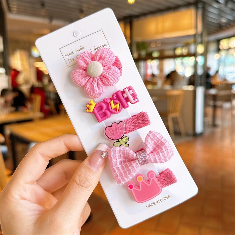 Children'S Hairpin Bag Cloth, Duck Bill Clip Cloth, Bow Root, Princess Hairpin, Cute Little Flower Girl Hair Accessories
