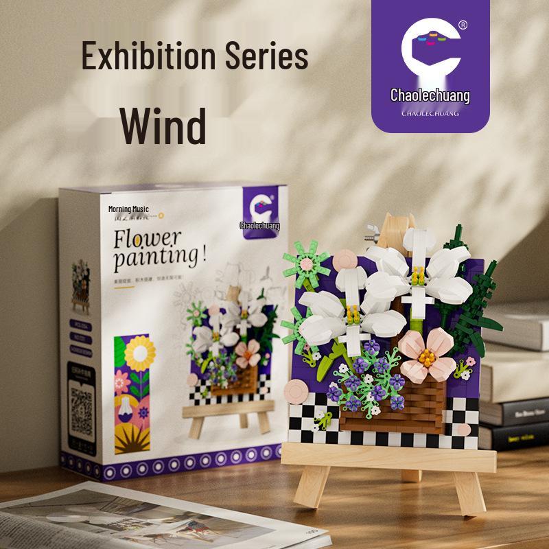 Secret Garden Flower Building Blocks: Rose & Carnation Potted Plant Toy - Perfect for Children's Play and Teacher's Day Gifts