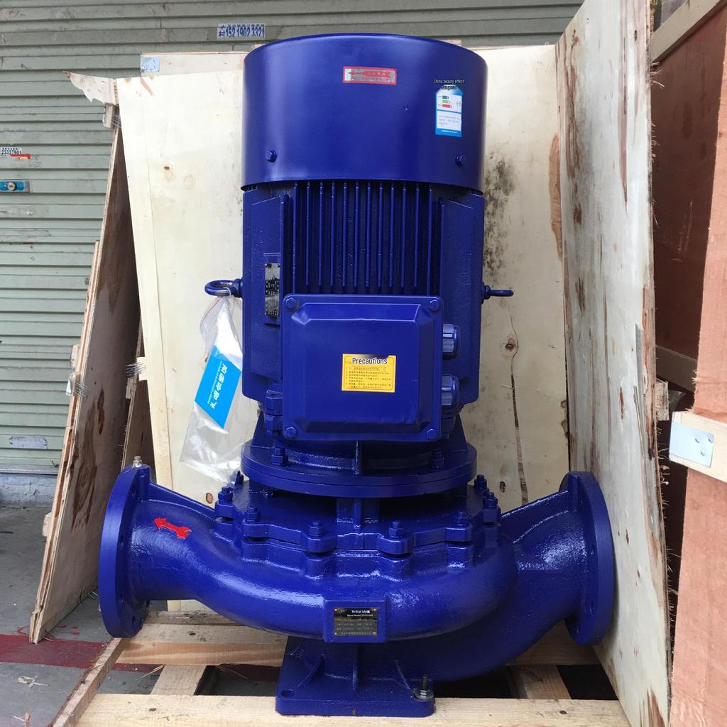 Horizontal Stainless Steel IHW80-250 Pipeline Centrifugal Pump, 22kW, for High-Temperature Hot/Cold Water Circulation and Boosting