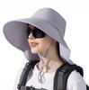 Hat with Neck Protects Sun Suitable for with Ponytail Fishing [MonikaSun] UV-cut Wide-brimmed Shade, Neck, Gardening, Protection, Water-repellent,