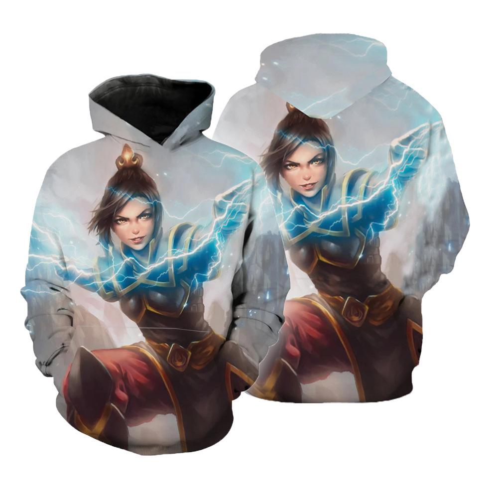 Women Men Anime Costume Hoodie Avatar The Last Airbender Pullover Unisex Outfit for Autumn Winter