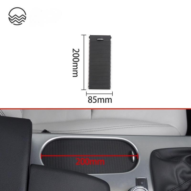 Car Center Console Cover Slide Roller Central Control Armrest Curtain Water Cup Drinks Holders For Mercedes Benz SLK SLC W172