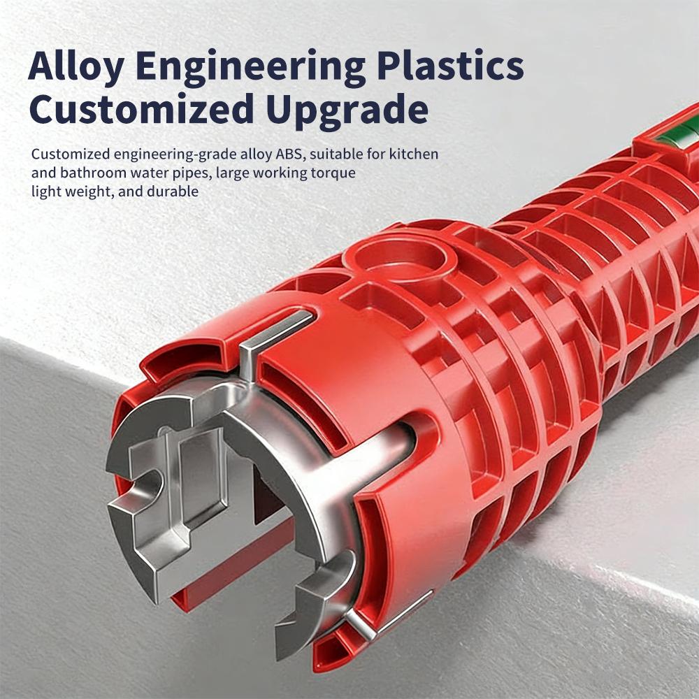 9 In 1 Sink Faucet Wrench Multifunction Pipe Wrench Anti-Slip Handle Double Head Wrench For Kitchen Bathroom Water Pipe Repair