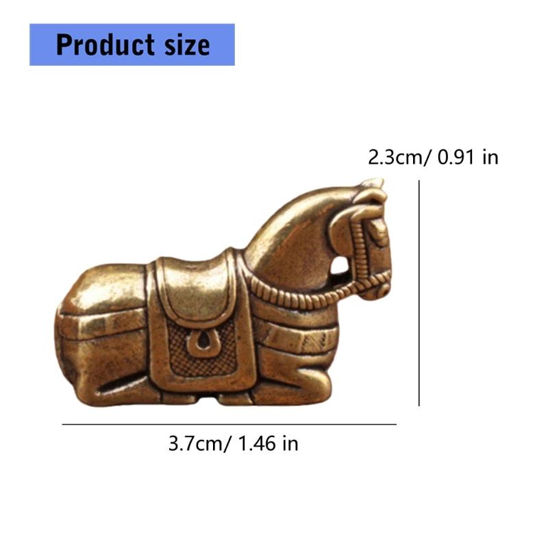 Metal Horse Statue Sculptures Decorative Animal Figurines Tabletop Ornament Symbols Wealth Career Home Decorations