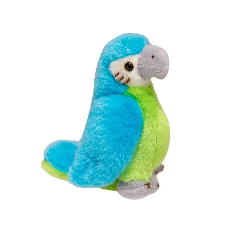 12CM Magnetic Simulation Parrot Plush Toy Stuffed Soft Animal Pillow Fun Toys Home Decro Birthday Gifts