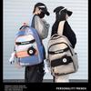 Retro backpack for girls, high school students, junior high school students, contrasting schoolbags, men's computer backpacks
