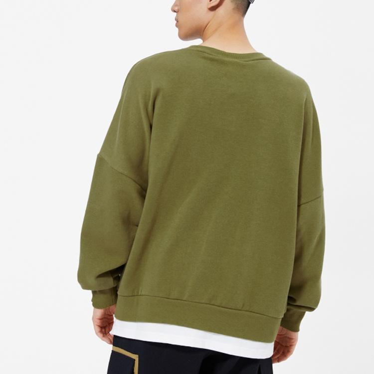 New Balance Alphabet Logo Round Neck Long Sleeves Olive Green Men's AMT13345-OV