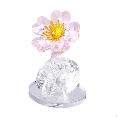 Statuie transparentă cu artă florală pentru piesa centrală în sufragerie