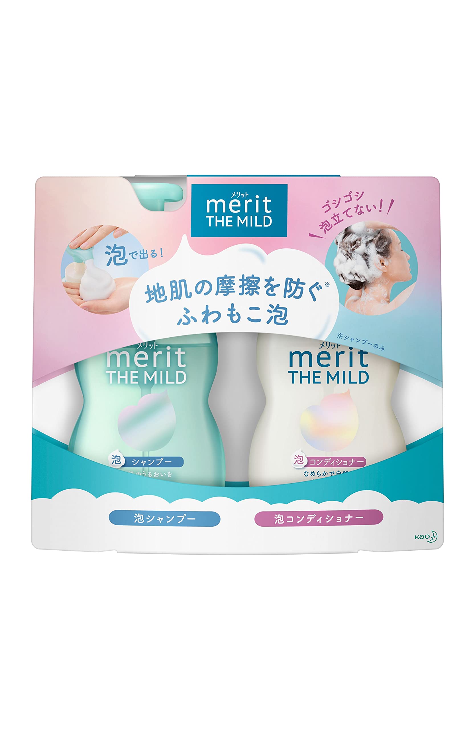 

Merit Мягкий пенный шампунь и пенный кондиционер, пара с дозаторами 1080 мл Выдавливается в виде пены Слабокислый, как ваши волосы и кожа головы