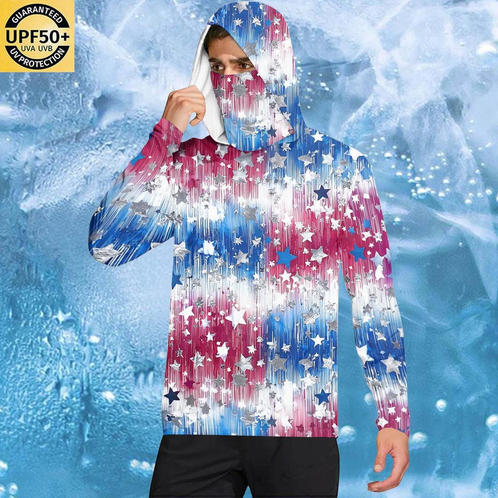 Men's Casual Hooded Long Sleeve Sunscreen Top