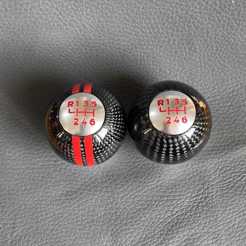 New Real Carbon Fiber Gear Shift Knob For Toyota GT86 Subaru BRZ WRX STI 6 Speed Gear Ball