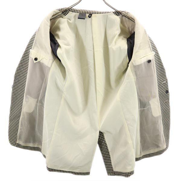 N.HOOLYWOOD Wool Houndstooth Tailored Jacket M Black X Beige Men's Used