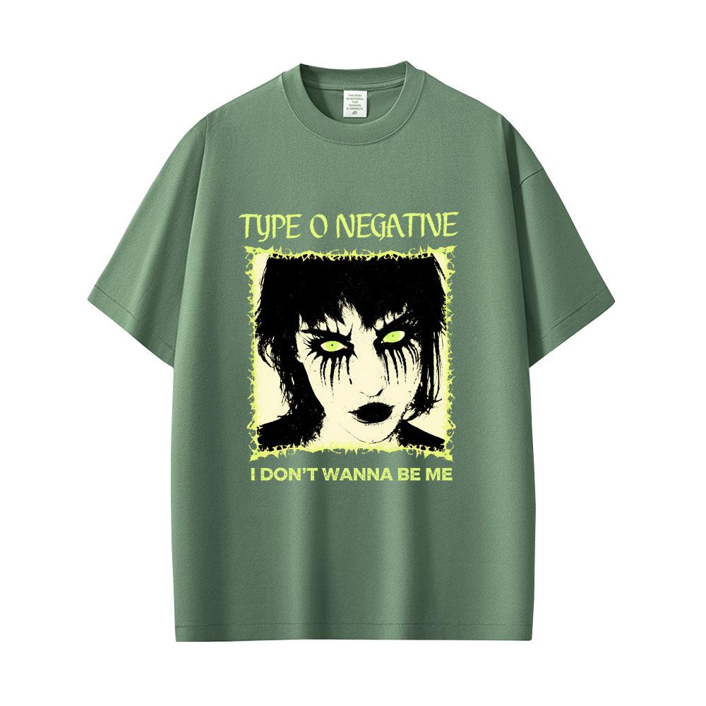 Rock Band Type O Negative I Don't Wanna Be Me Grafik T-Shirt Unisex Damen Vintage Gothic Metal T-Shirt Herren 90er Übergroße T-Shirts
