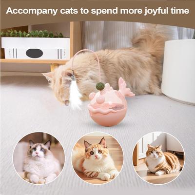Puzzle Feeder Cat Catnip Teaser For Indoor Kittens Interactive Cat Puzzle Toy For Eating Boredom Relief Feed Training Exercise