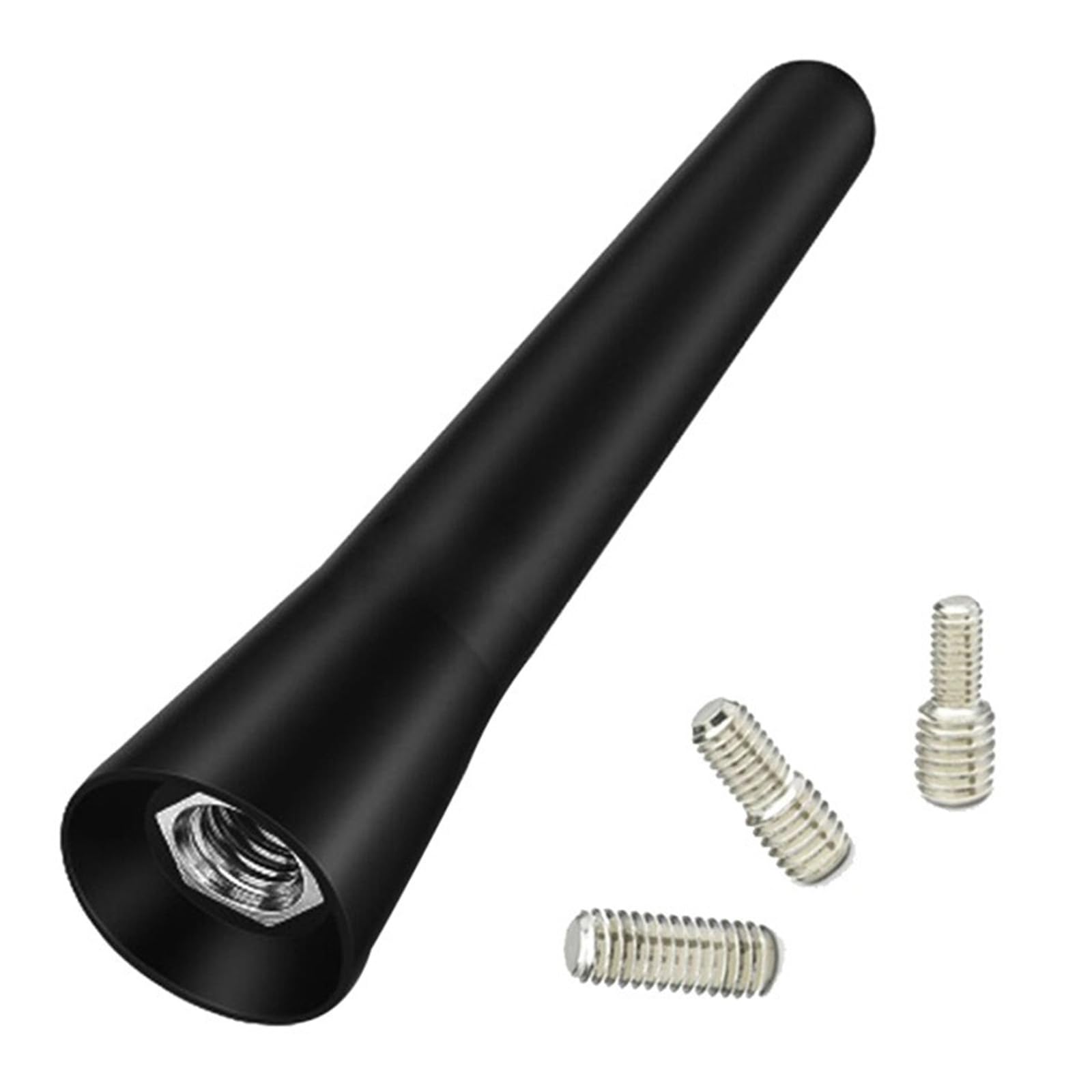 

HUIKKJP Короткая автомобильная антенна Радиоантенна Углеродная антенна Универсальная Высокая чувствительность (Черный/6,5 см) чёрный