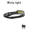 Induction LED COB Headlight Rechargeable Super Bright Work Light Motion Sensor Dimmable Head Lamp For Outdoor Camping Flashlight