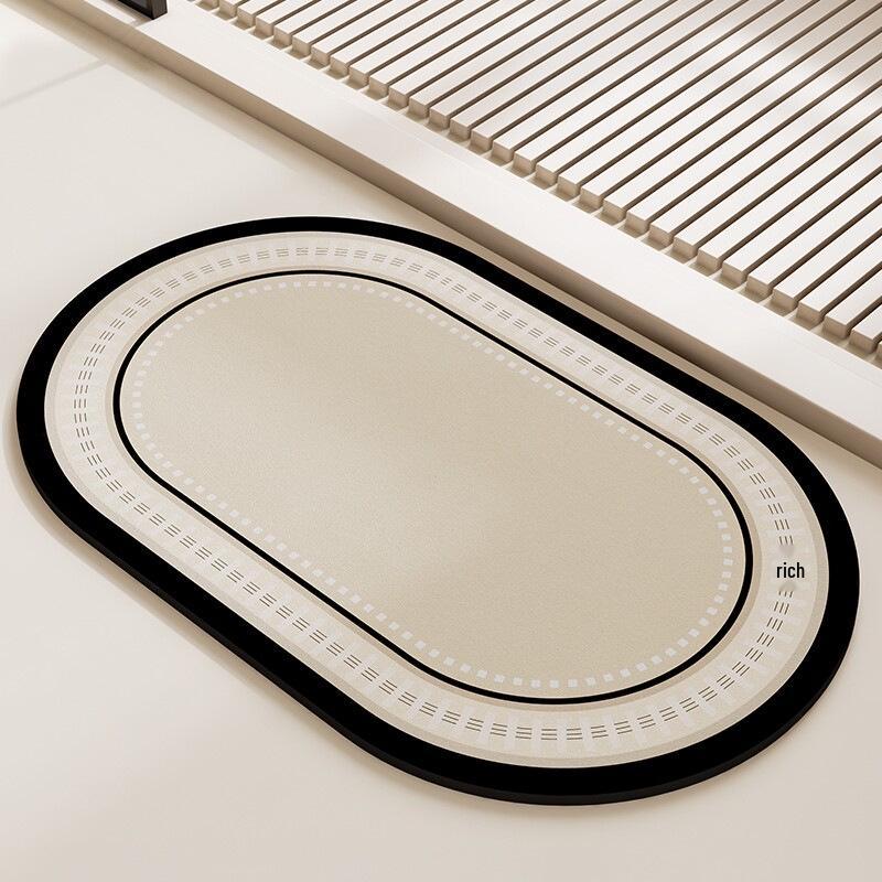 Japanese Style 3-Piece Bathroom Mat Set: