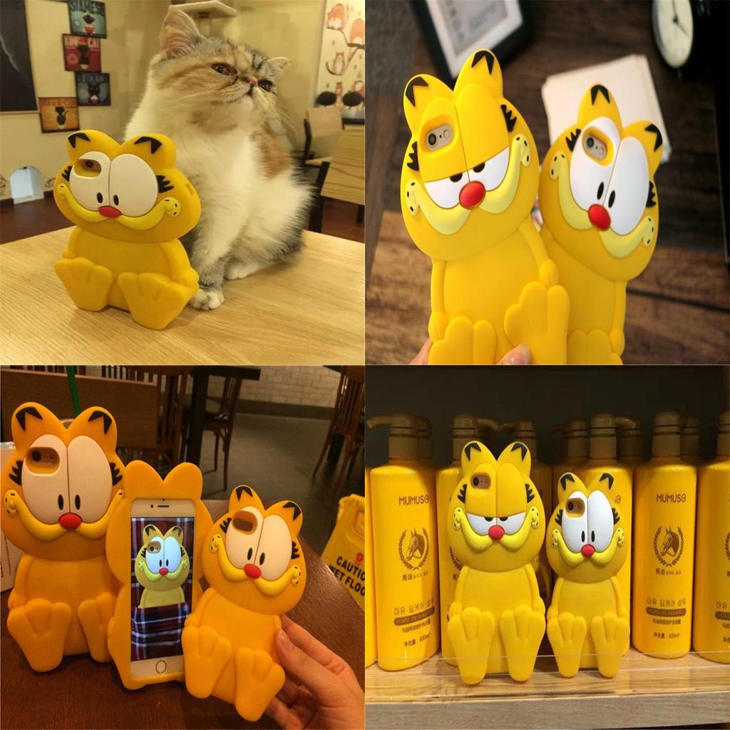 Garfield-showet Silikon Full Deksel Telefondeksel Med Fallsikring For iPhone-brukere