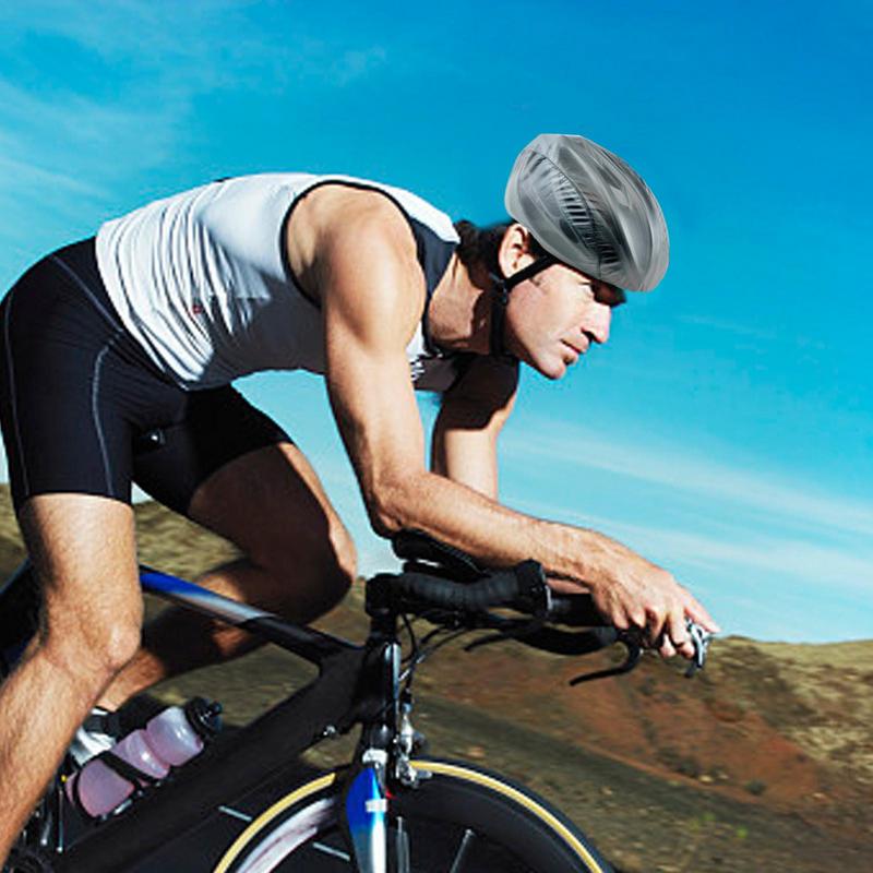 Bicycle Helmet Waterproof Cover With Reflective Strip Portable MTB Helmet Cover Mountain Road Bicycle Helmets Dustproof Covers