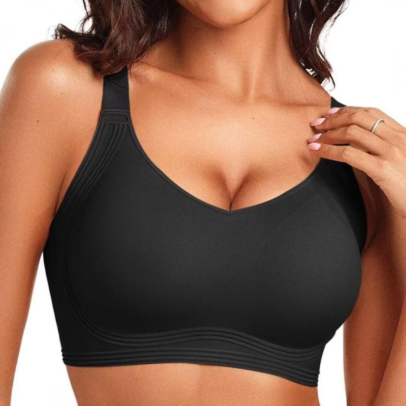 Womens Seamless Push-Up Bra Without Underwire Full Coverage Comfort Fit With Fixed Straps