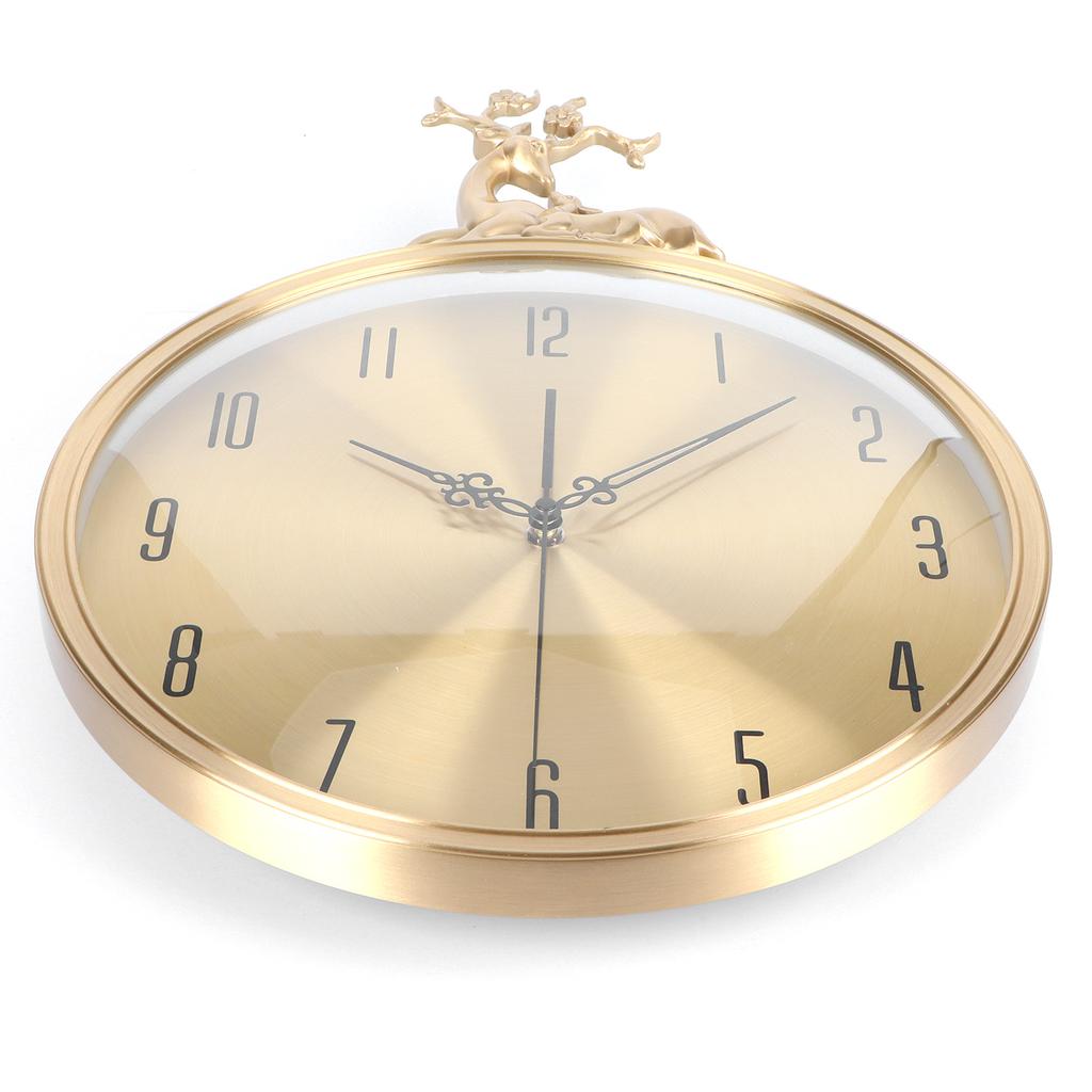 Round Wall Pendulum Clock Silent Wall Clock for Living Room Bedroom Home Decoration