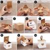 10pcs White & Brown Heart Wedding Favor Box Mini Gift Packaging Boxes  Baby Shower