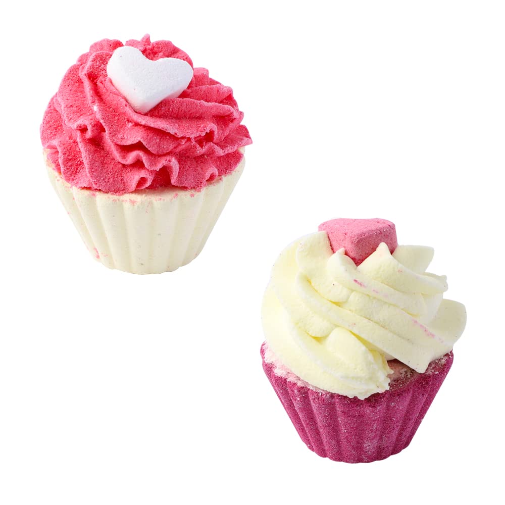 WHDZ Bath Bombs, Bath Salts, Bath Balls, 6-Piece Gift Set, Bath Fragrance Bombs, Gift, Candy Pattern (Love Design)