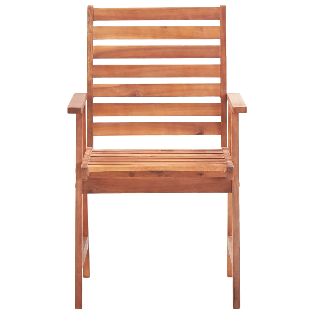 Garden Dining Chairs 3 pcs with Cushions Solid Acacia Wood