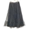 RED VALENTINO VR0RA01N5SU Black Lace Tulle Skirt skirt 40 blackUsed